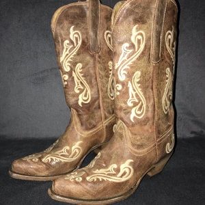 Corral Ladies Honey Cortez Cleff Embroidery